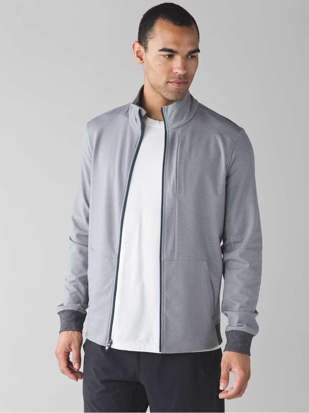 Lululemon Men’s Gray PrePost Jacket Zip Up Size Large
